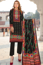 Bold & Beautiful Black Unstitched Lawn Suit – Vibrant Elegance